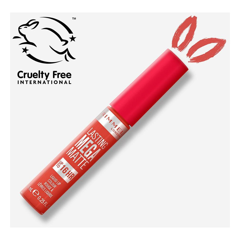 Rimmel Lasting Mega Matte Liquid Lip Colour 920 Scarlet Flames 7.4Ml