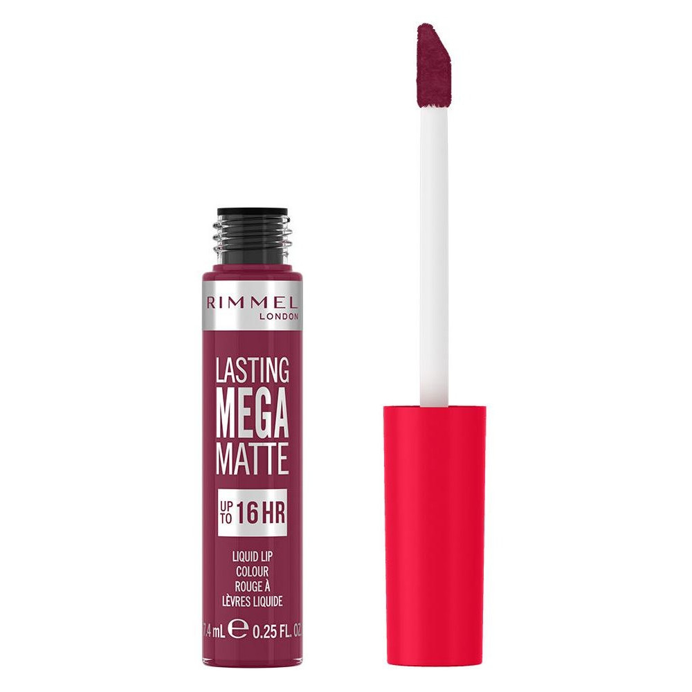 Rimmel Lasting Mega Matte Liquid Lip Colour 940 Rock Me Purple 7.4Ml