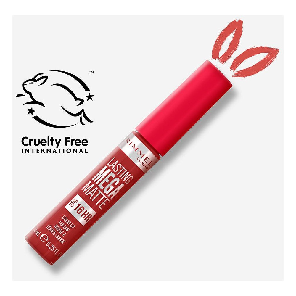 Rimmel Lasting Mega Matte Liquid Lip Colour 500 Fire Starter 7.4Ml