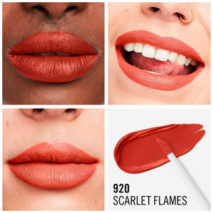 Rimmel Lasting Mega Matte Liquid Lip Colour 920 Scarlet Flames 7.4Ml
