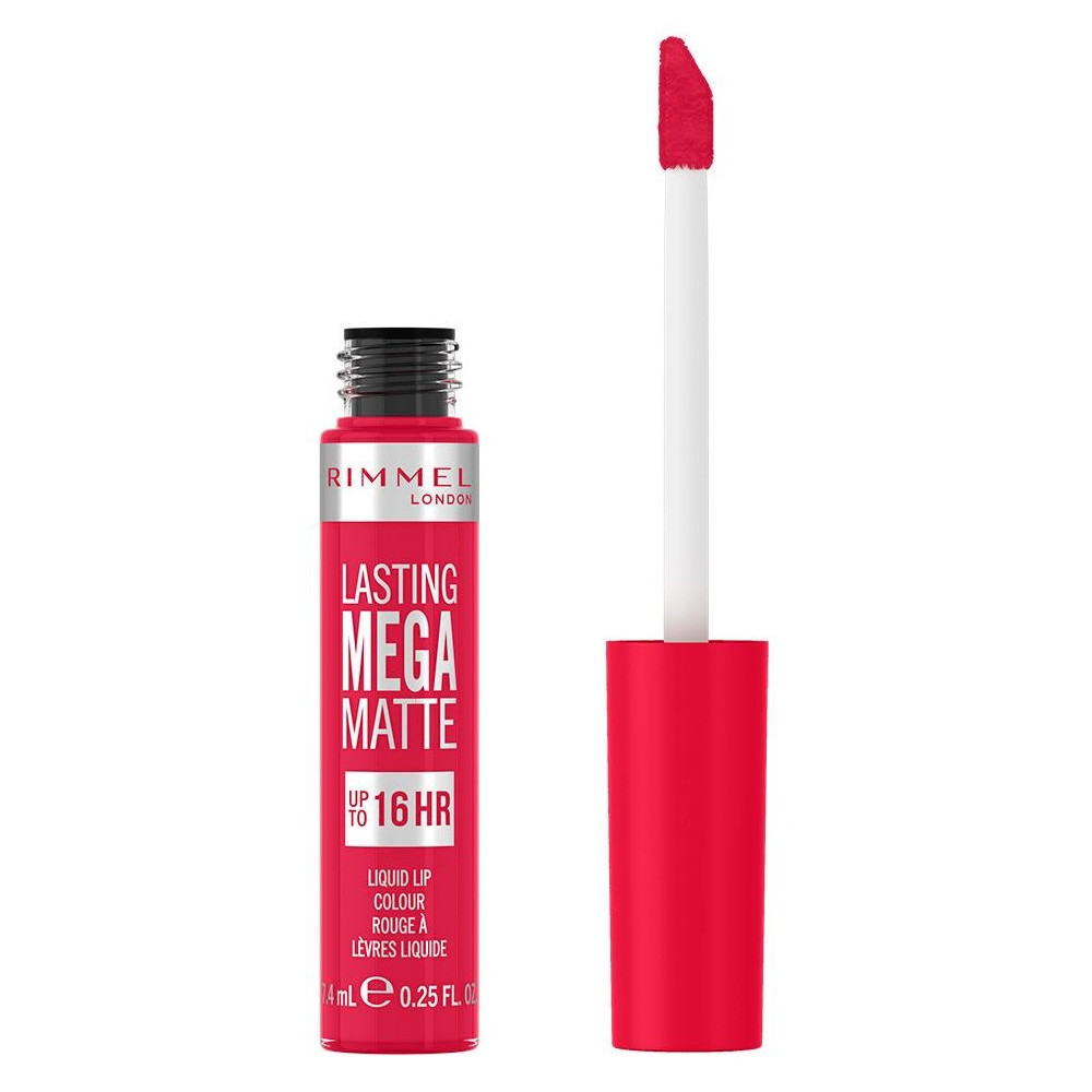 Rimmel Lasting Mega Matte Liquid Lip Colour 910 Fuchsia Flush 7.4Ml