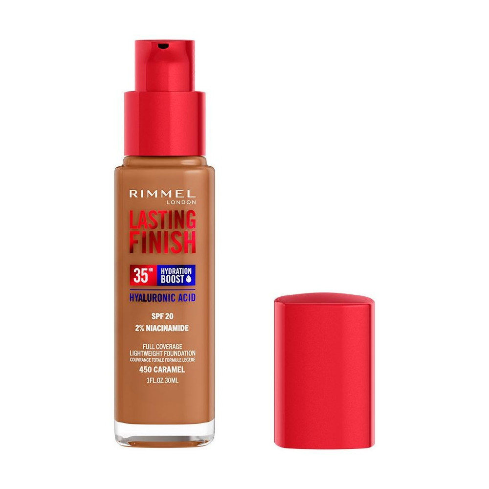 Rimmel Lasting Finish Hydration Boost 35Hr Spf20 450 Caramel 30Ml