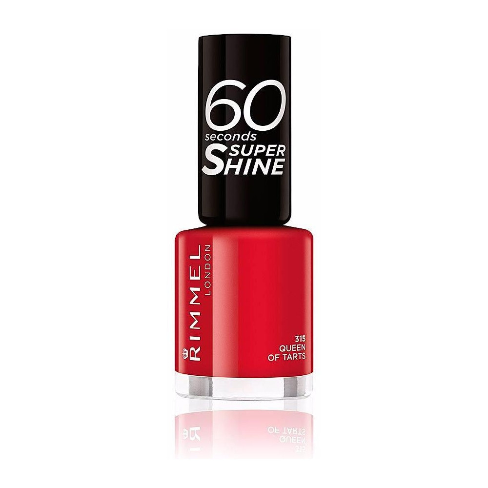 Rimmel Super Shine 60 Nail Polish Queen Tarts Burgundy Wine 8Ml