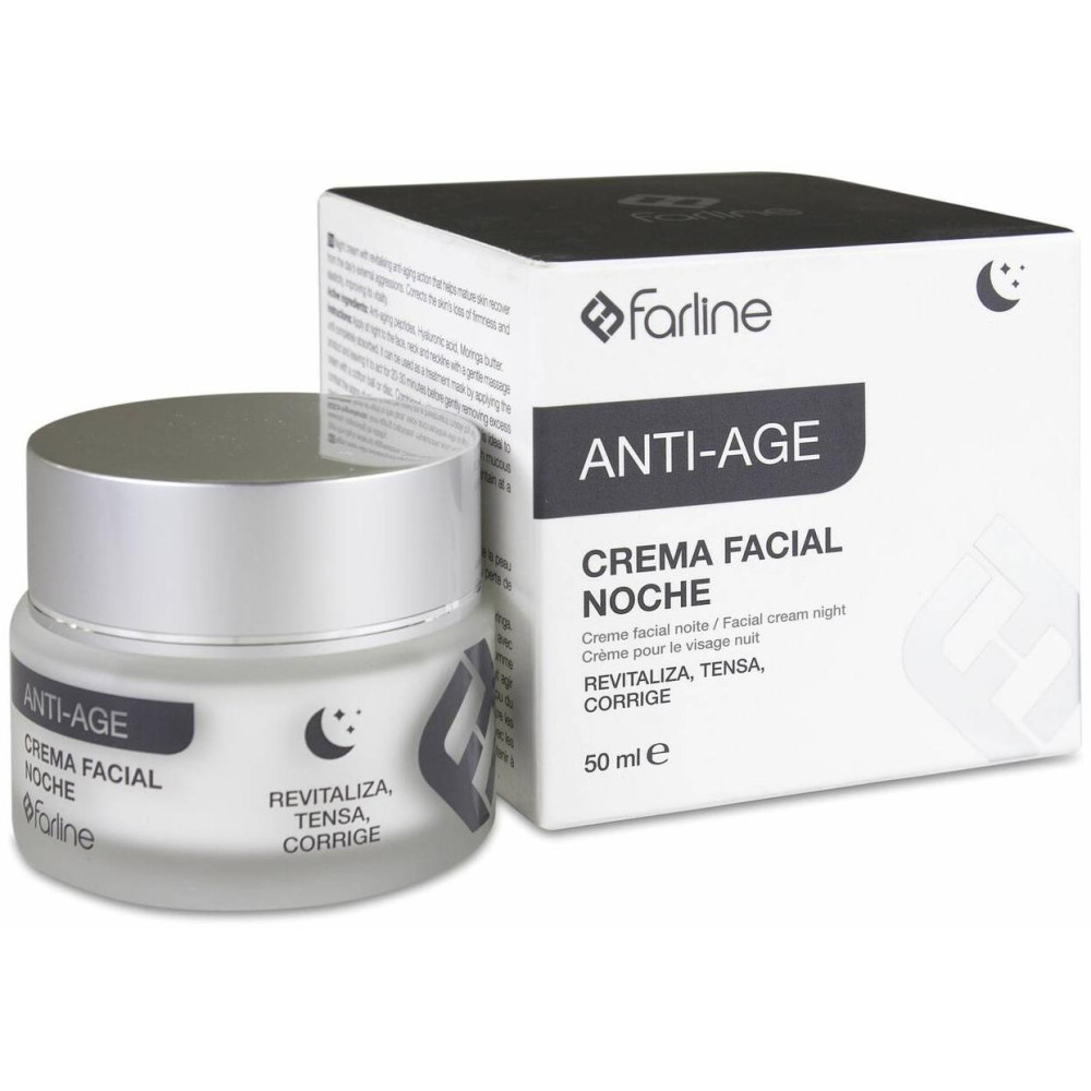 Farline Crema Facial Antiedad De Noche, 50 Ml