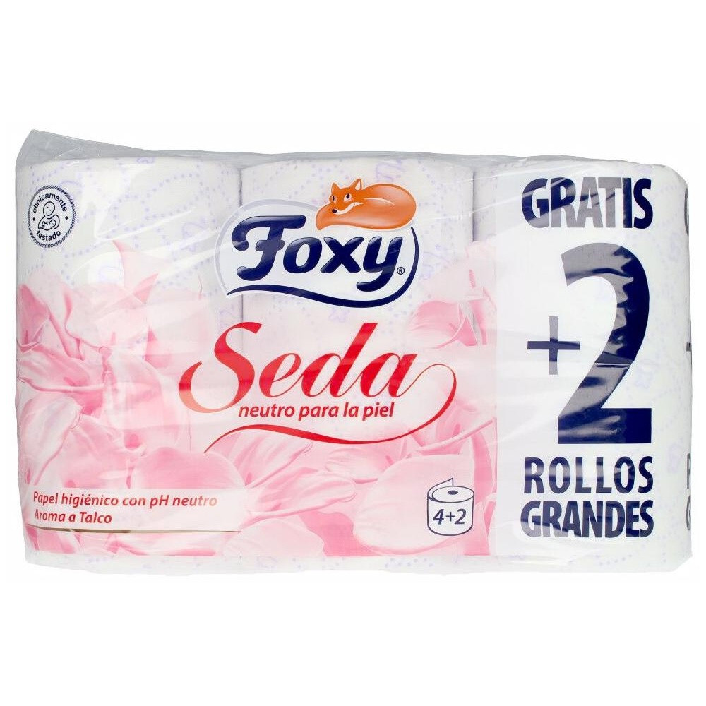 Seda Papel Higiénico Ph Neutro Aroma Talco 3 Capas 6 Rollos