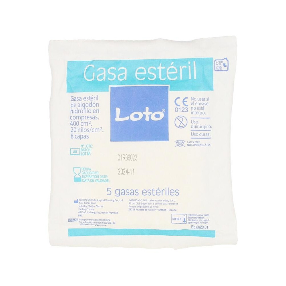 Loto Gasa Suave Hidrófila 100% Algodón 90 U