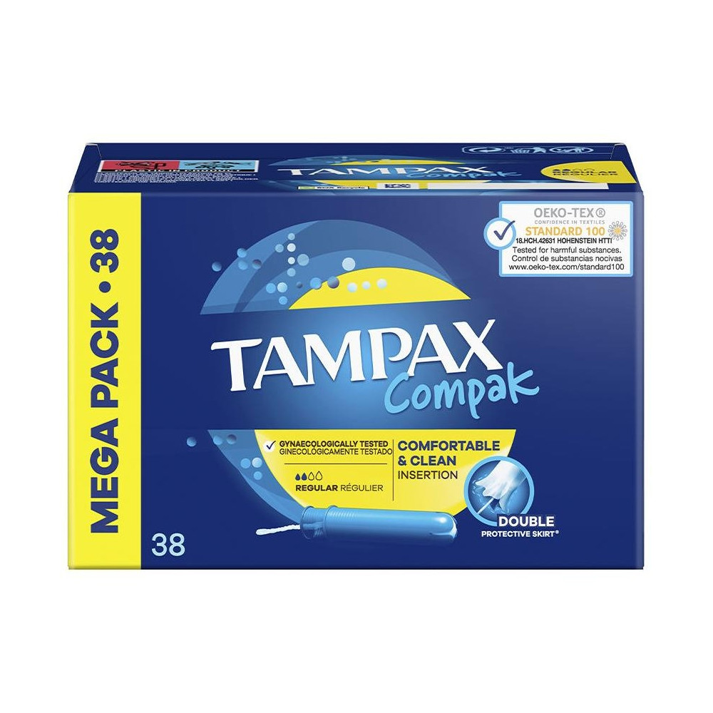Tampax Compak Tampón Regular 38Uds