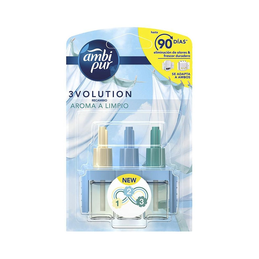 Ambi Pur 3Volution Ambientador Recambio Limpio 20Ml