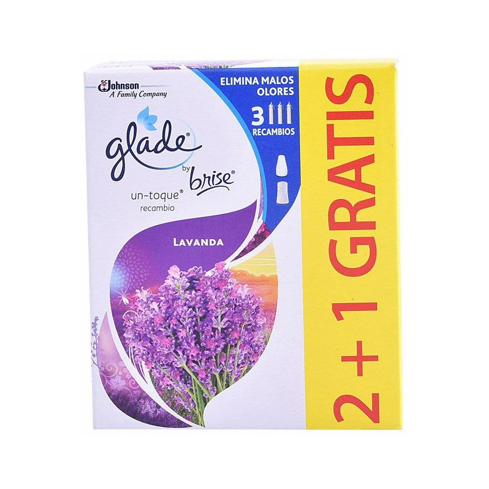 Glade Un Toque Ambientador Recambios Lavanda 3Uds