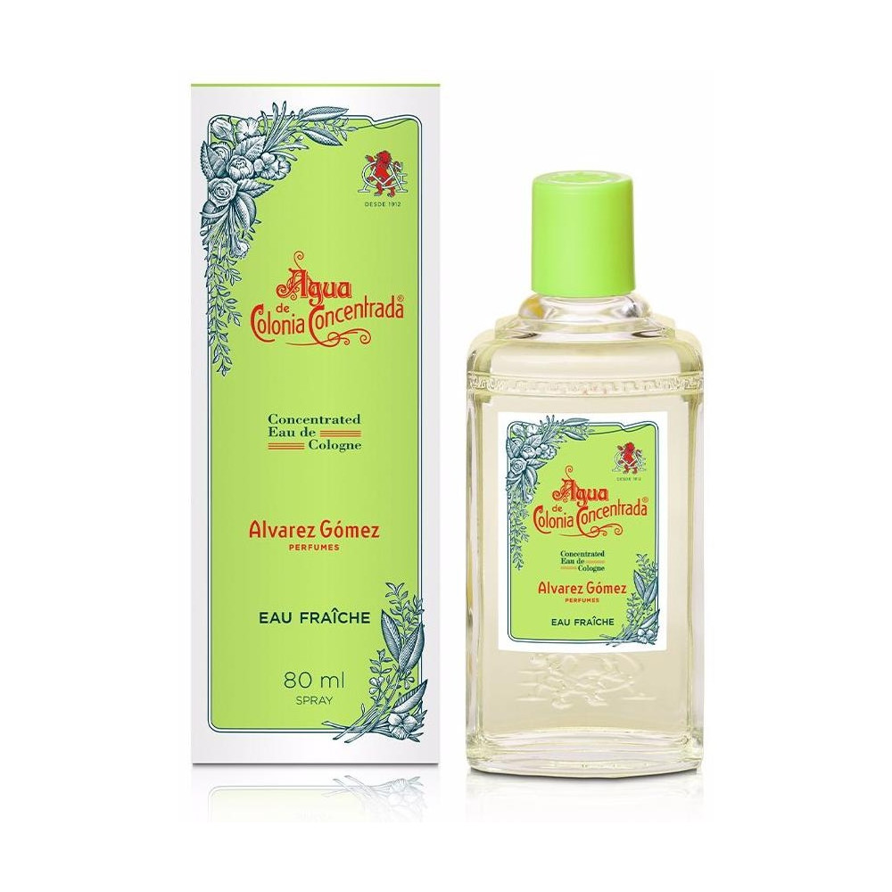 Agua De Colonia Concentrada Eau Fraîche Eau De Cologne Vaporizador 80 Ml