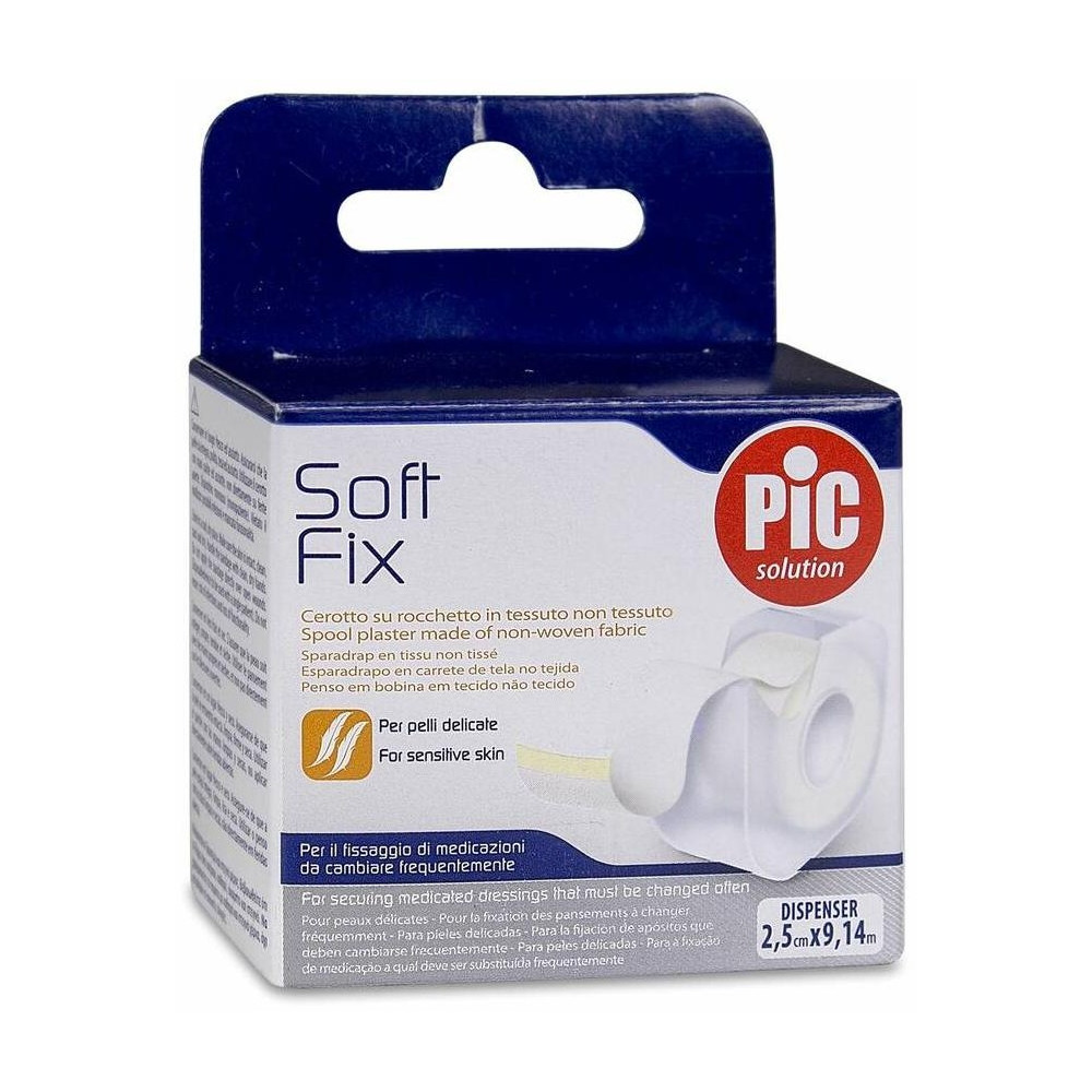 Pic Solution Esparadrapo Soft Fix 2,5 Cm X 9,14 M, 1 Ud