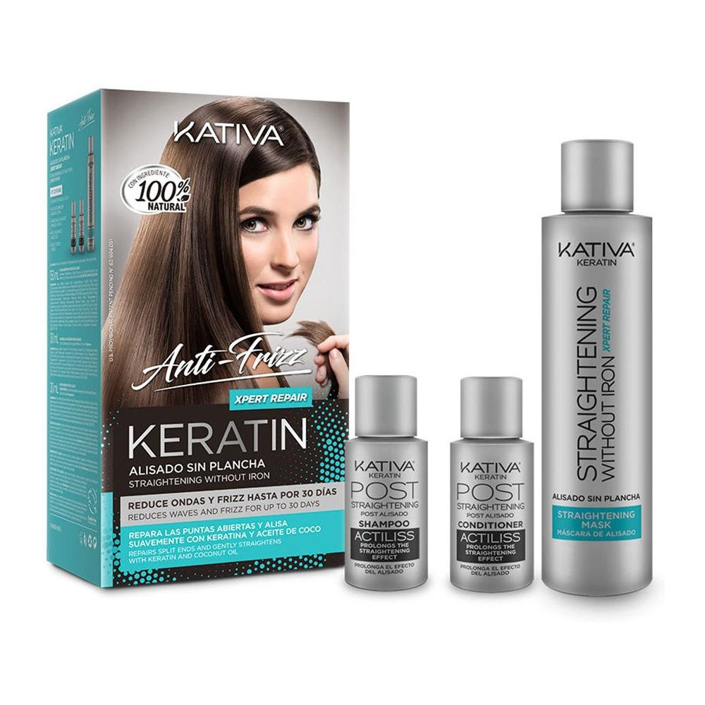 Keratin Anti-Frizz Alisado Sin Plancha Repara Puntas 30 Días