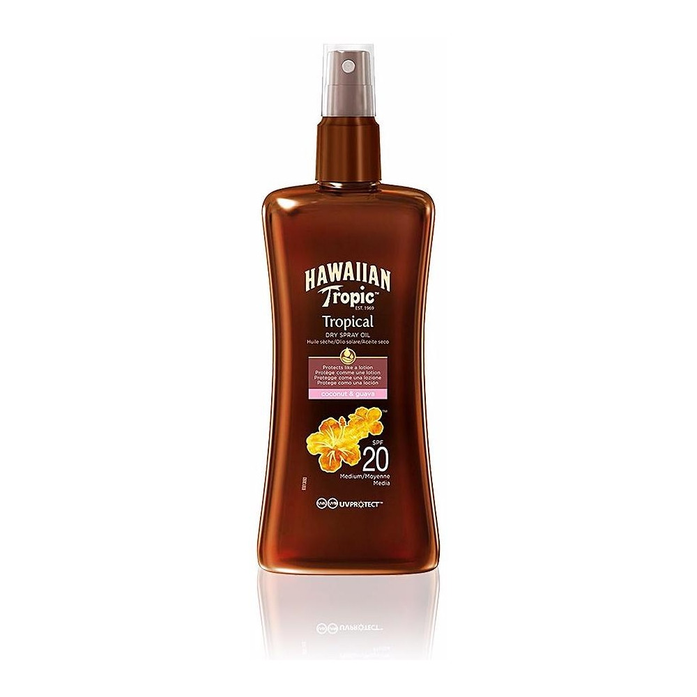 Hawaiian Tropic Protective Dry Spray Oil Spf20 Medium 200Ml Vapo