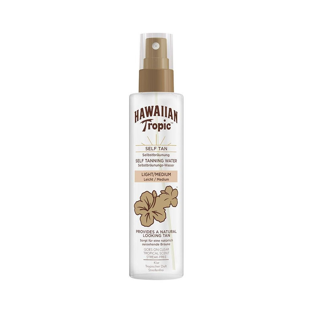 Hawaiian Tropic Self Tan Agua Autobronceadora Claro Medio 200Ml
