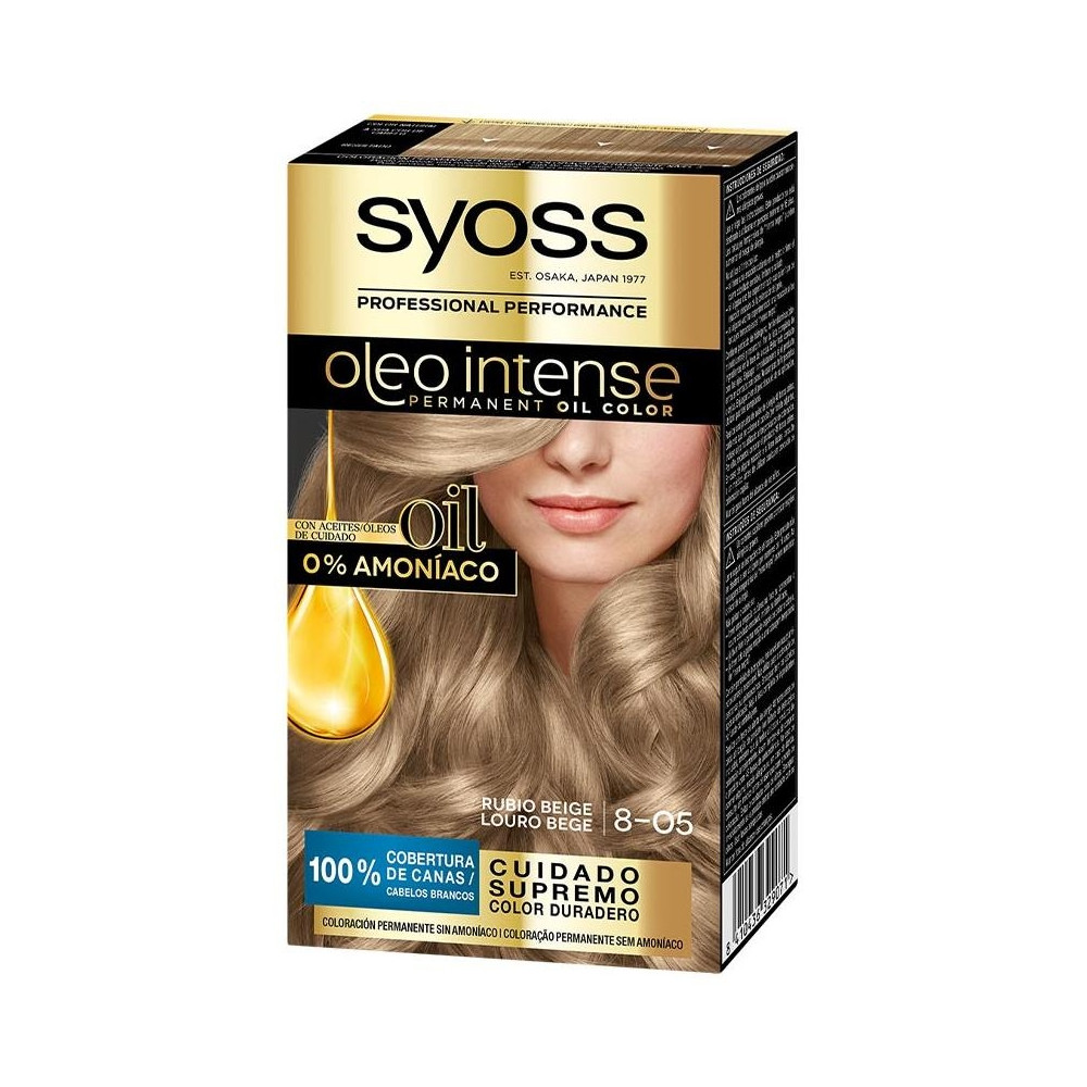 Syoss Olio Intense Tinte Sin Amoniaco 8.05 Rubio Beige 50Ml