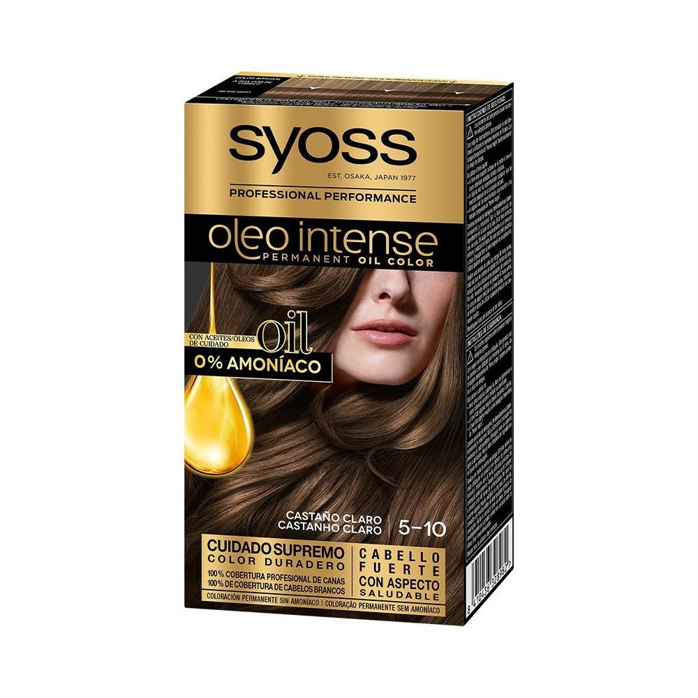 Syoss Oleo Intense Permanent Oil Color Castaño Claro 5-10 50Ml