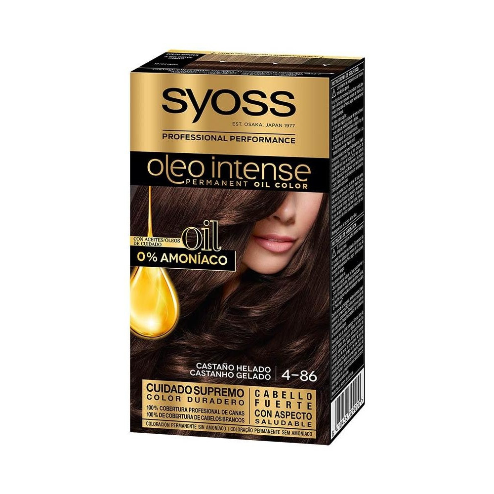 Oleo Intense Tinte Sin Amoniaco 4.86-Castaño Helado 5 Pz