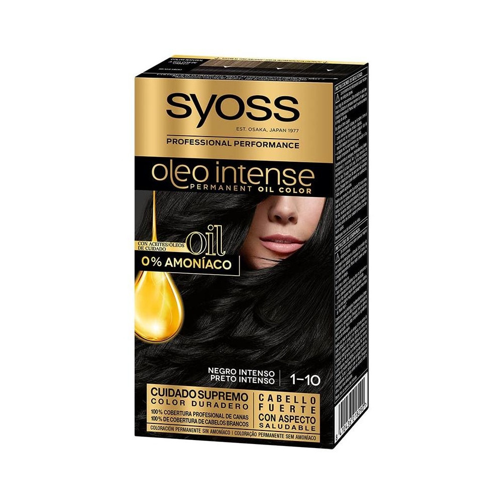 Syoss Olio Intense Tinte Sin Amoniaco 1.10 Negro Intenso 50Ml