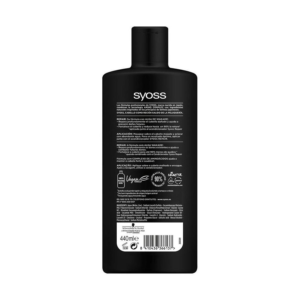 Syoss Salonplex Repair Champú 440Ml