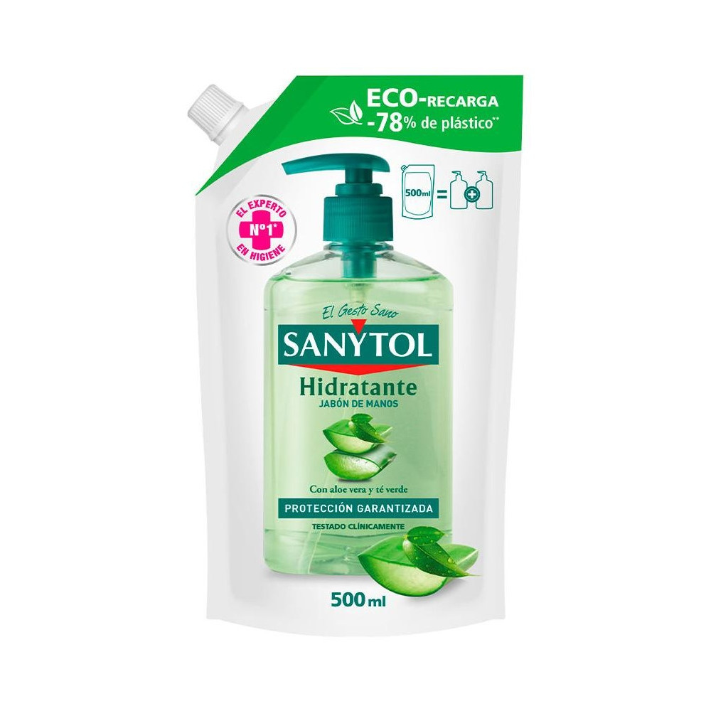 Sanytol Eco-Recarga Jabón Antibacteriano Hidratante 500Ml