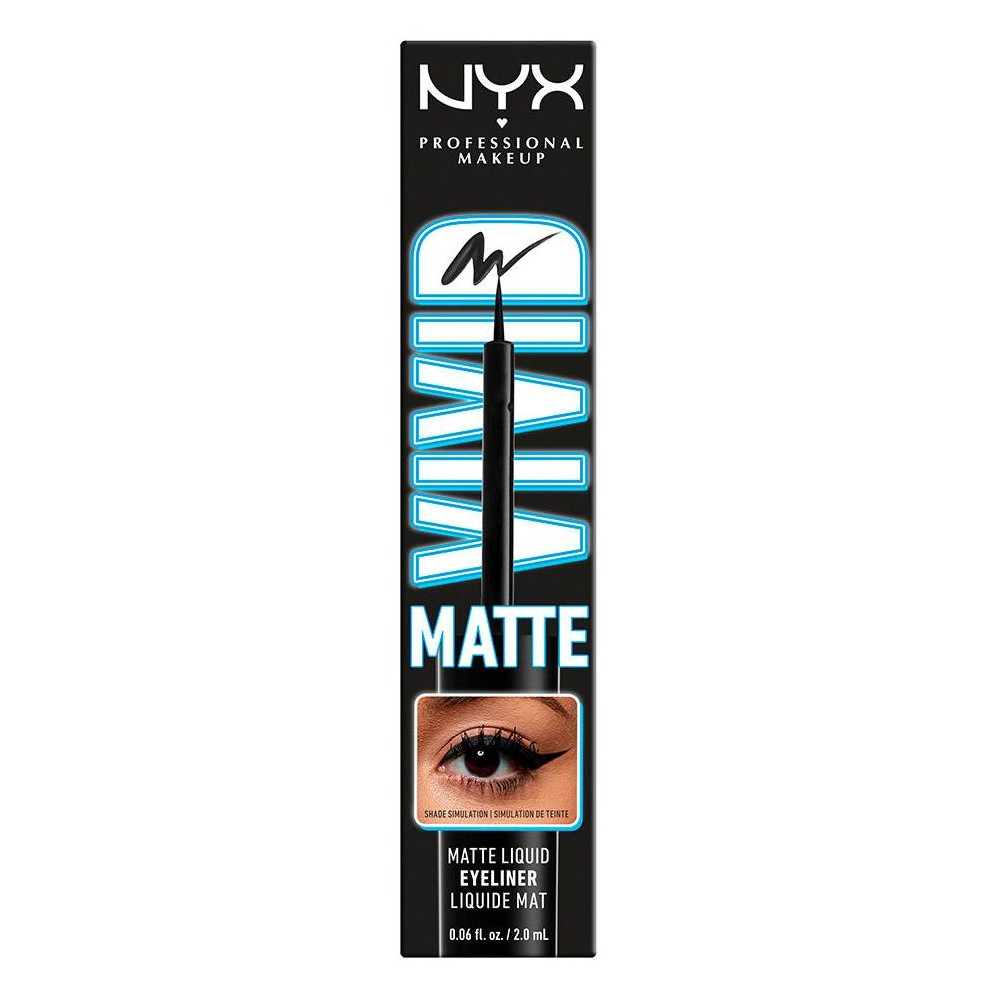 Nyx Vivid Matte Liquid Liner Black 2Ml