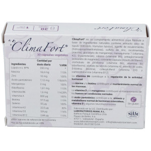 Niam Climafort Menopausia, 30 Cápsulas