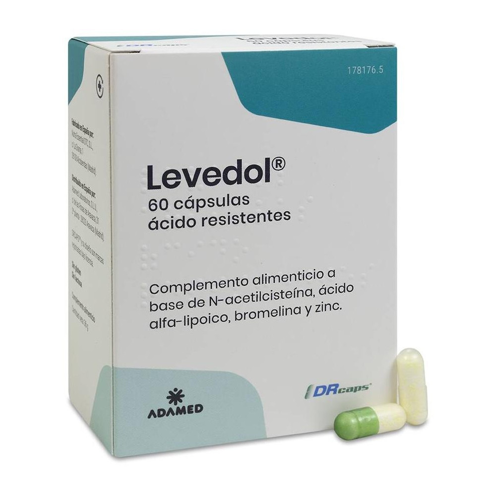 Levedol 60 Capsulas Acido Resistentes