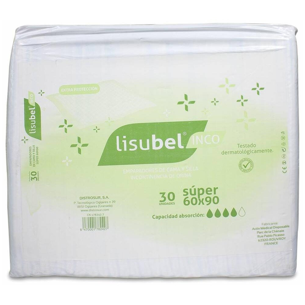 Lisubel Empapador De Cama Super 60 X 90 30 U