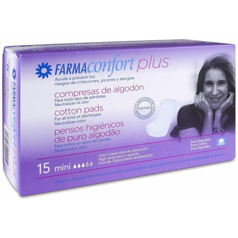 Farmaconfort Plus Compresas De Algodón Mini 15U