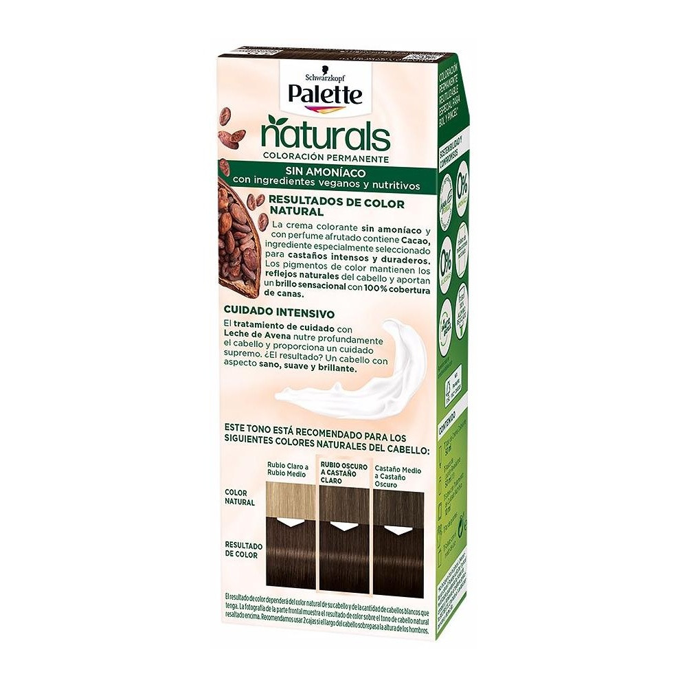Schwarzkopf Palette Natural Tinte 3.0 Castao Oscuro 1Ud