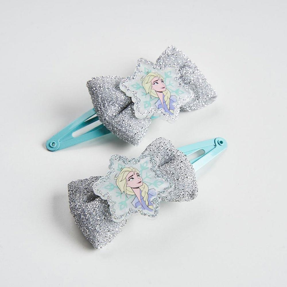 Disney Frozen Clips Silver Blue Lasso 7.4X12.5X2Cm 2Uds