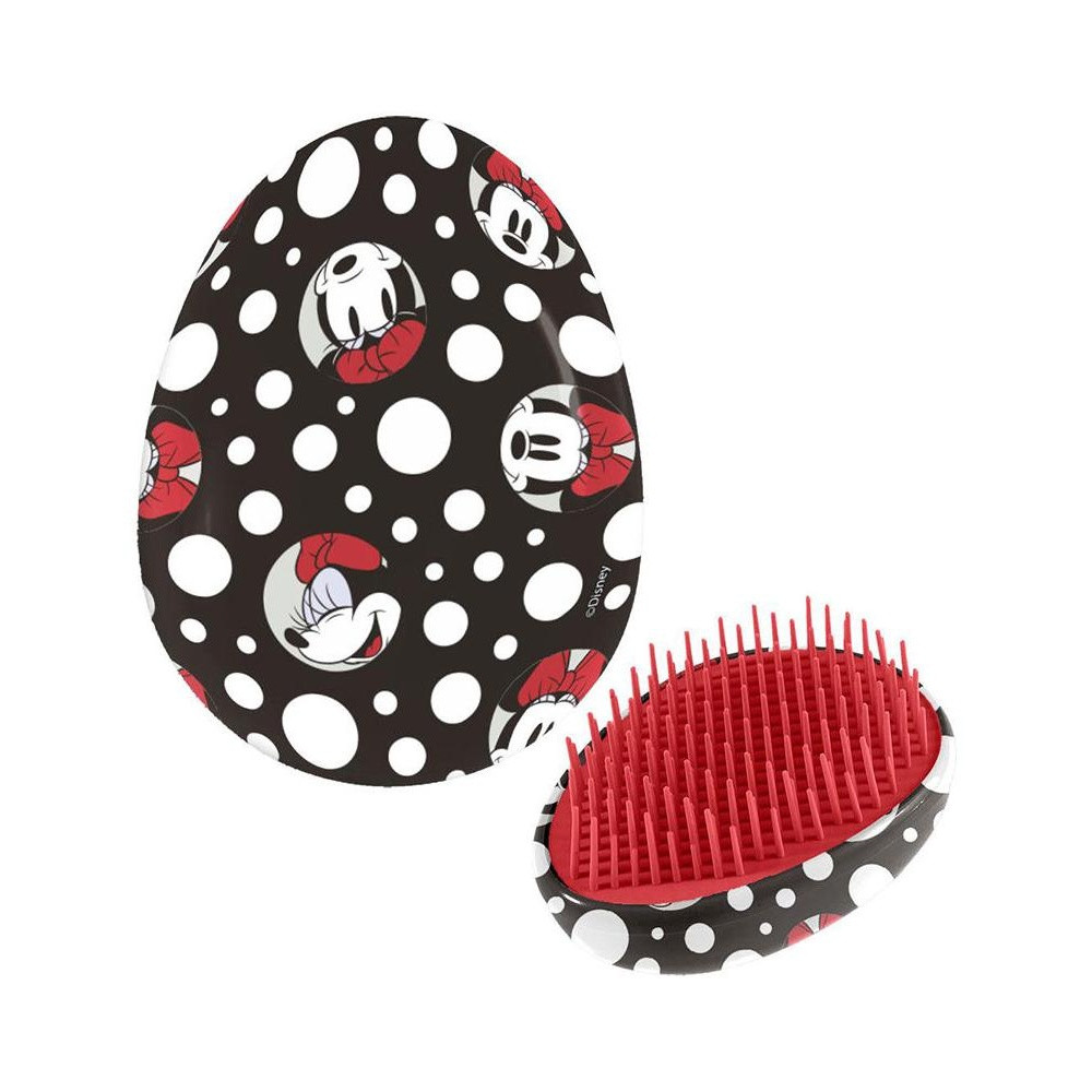 Disney Cepillo Cabello Desenredante Lunares Minnie 7X9X4Cm 1Ud