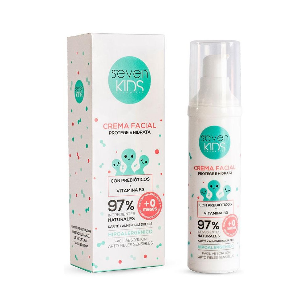Seven Kids Crema Facial Con Prebióticos Y Vitamina B3 50Ml