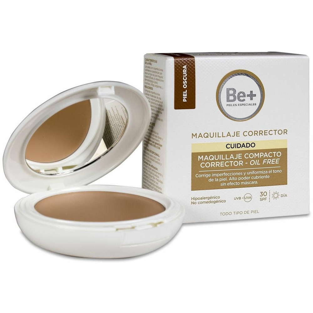 Be+ Maquillaje Compacto Corrector Oil- Free Spf 30 Piel Oscura, 40 Ml