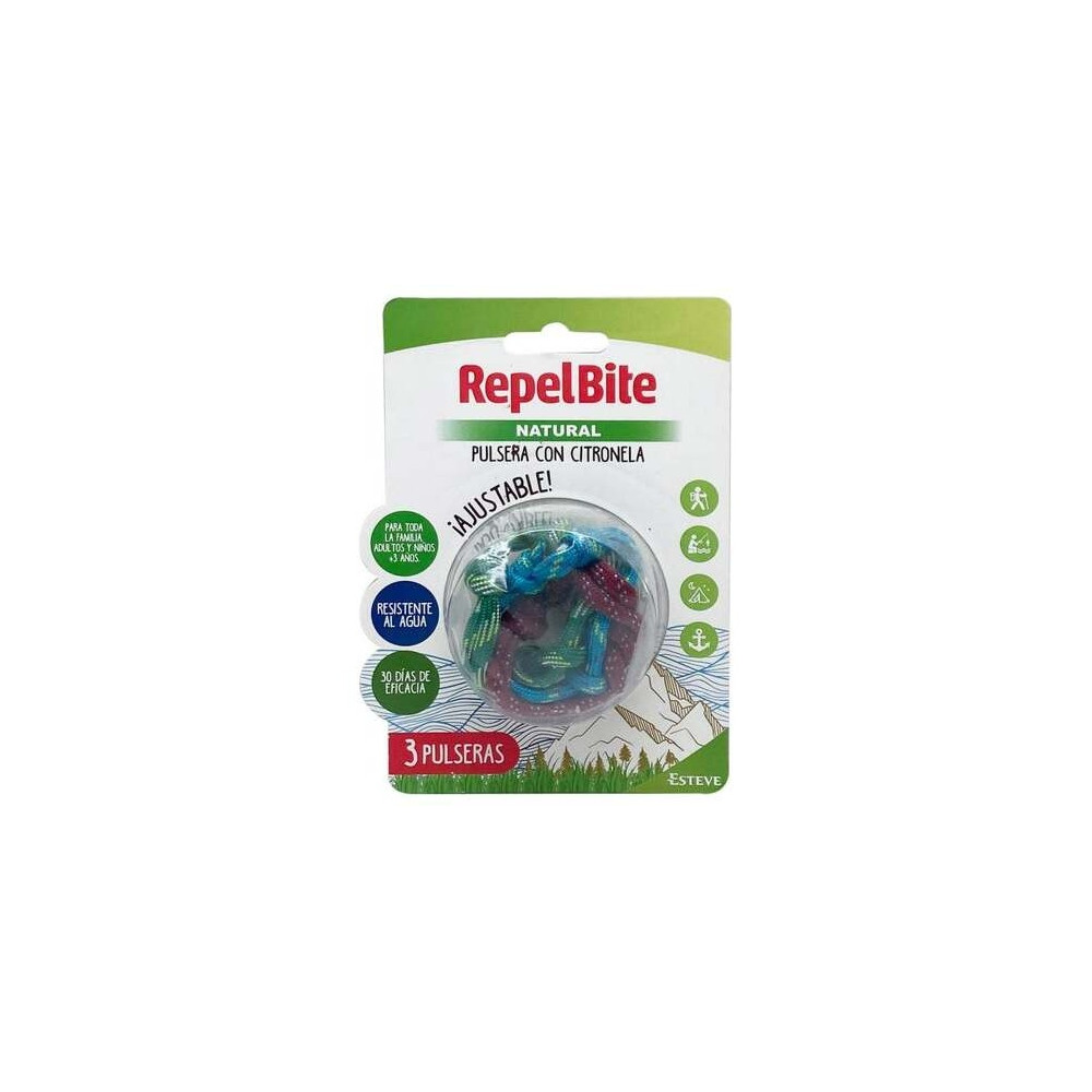 Repel Bite Natural Pulsera Aromática Citronela 1Ud