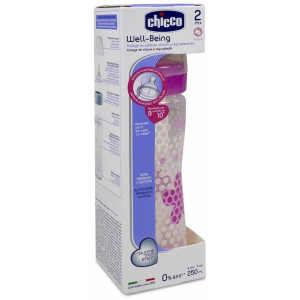 Chicco Biberón Rosa Tetina...