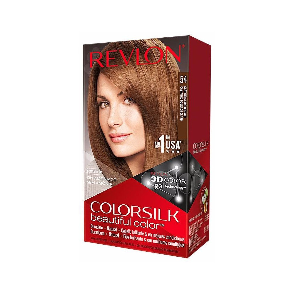 Revlon Kit Tinte Colorsilk 54 Castaño Claro Dorado