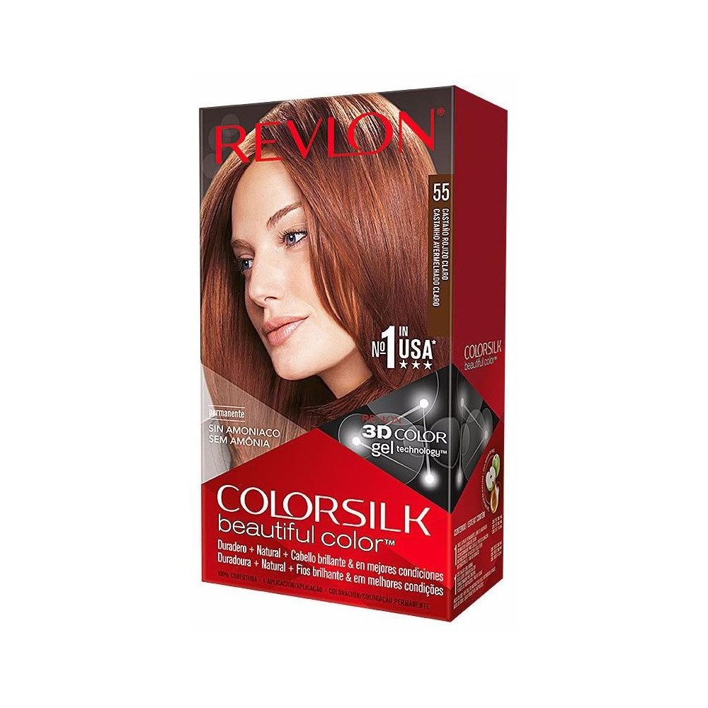 Revlon Kit Tinte Colorsilk 55 Rojizo Claro