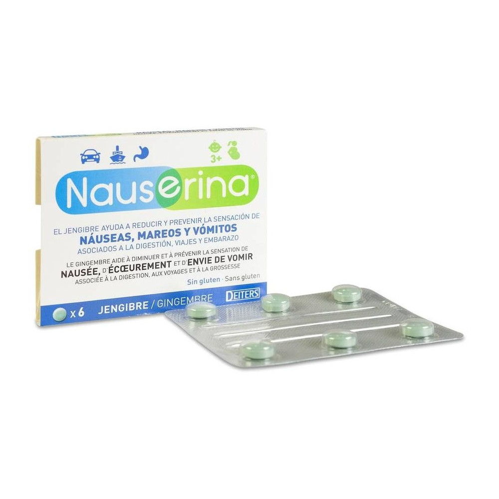 Nauserina Antimareos Jengibre 6 Comp