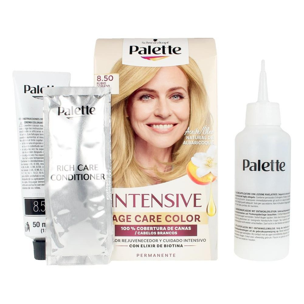 Palette Age Care Color Tinte 8.5-Rubio Dorado 1 U