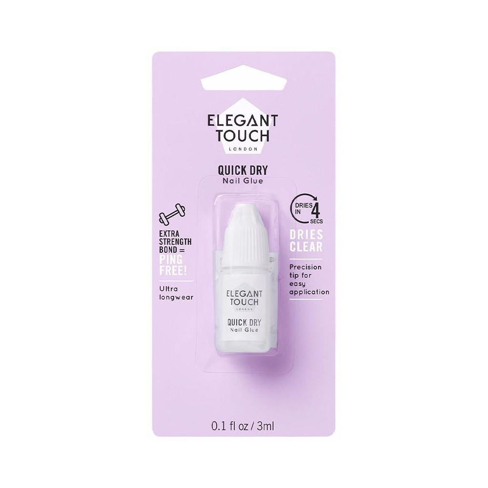 Elegant Touch Protective Nail Glue Clear 3Ml