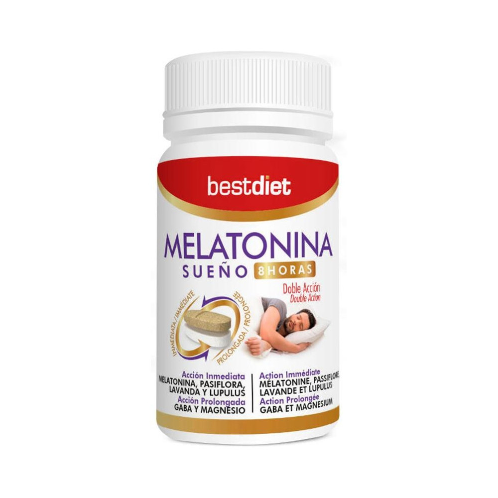 Bestdiet Melatonina Doble Acción 8 Horas 30Caps
