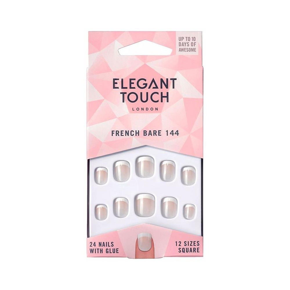 Elegant Touch Uñas Postizas French Bare 144 24Uds