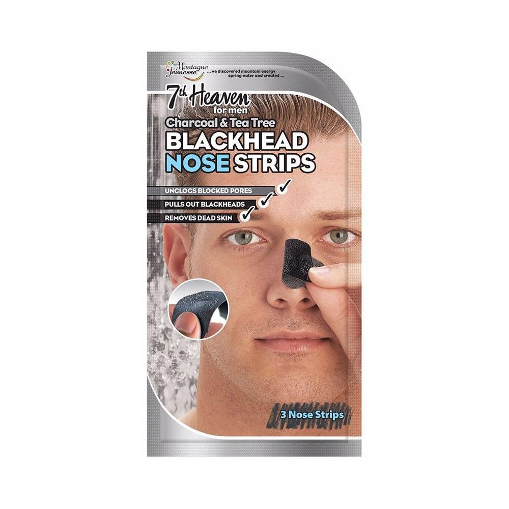 Montagne Jeunesse For Men Black Head Nose Strips 3Uds