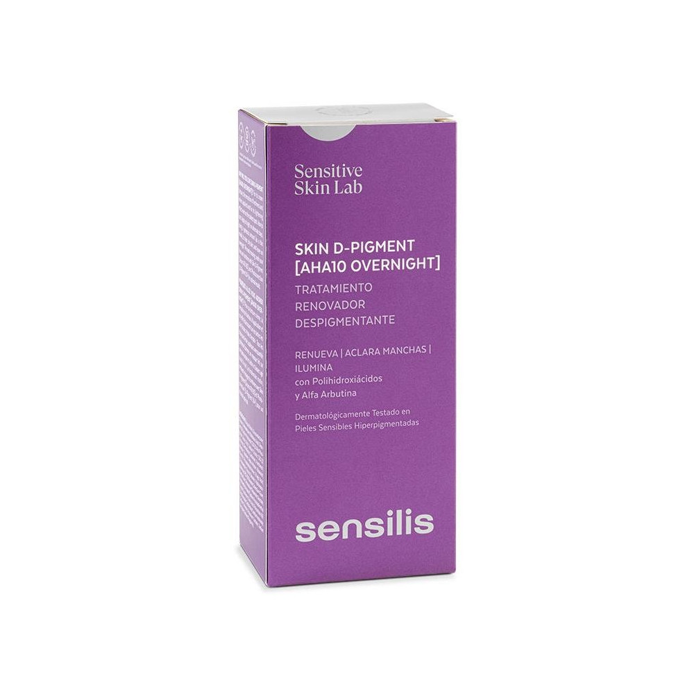 Sensilis Skin D-Pigment [Aha10 Overnight] Tratatmiento Renovador Despigmentante 30Ml
