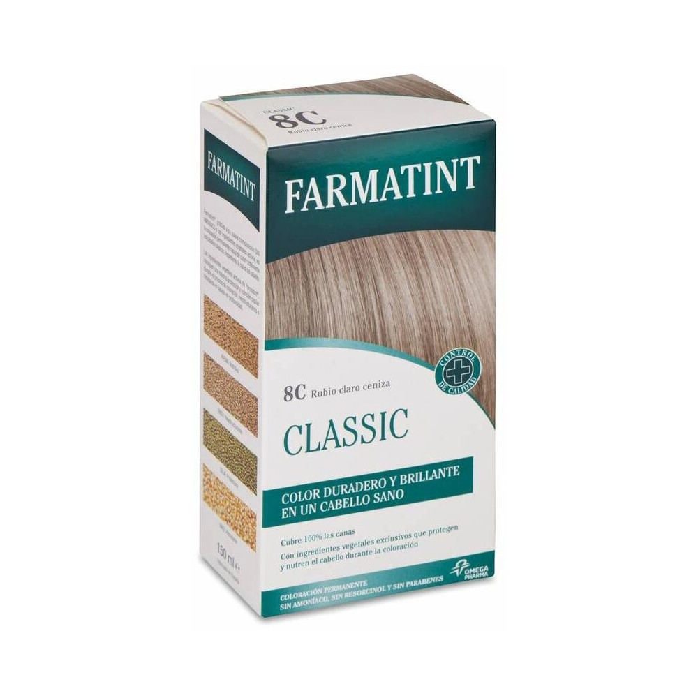 Farmatint Gel Coloración Permanente 8C-Rubio Claro Ceniza 5 U