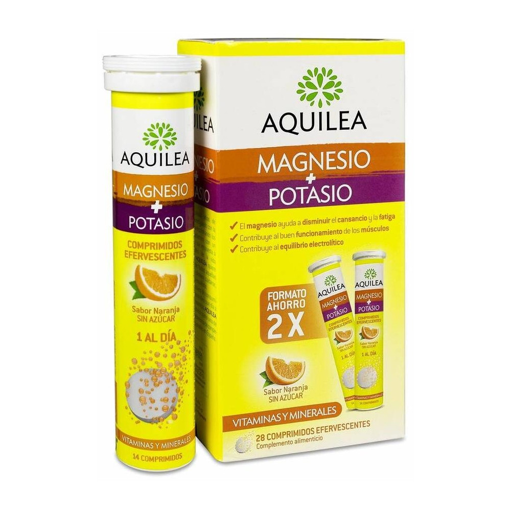 Aquilea Magnesio Y Potasio Efervescente 14 Cápsulas Duplo