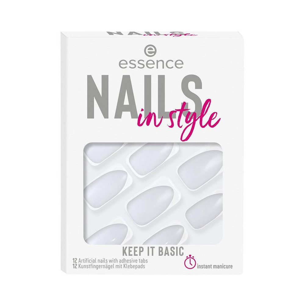 Essence Nails In Style Artificial Nails 15 Keep It Basic 12Uds