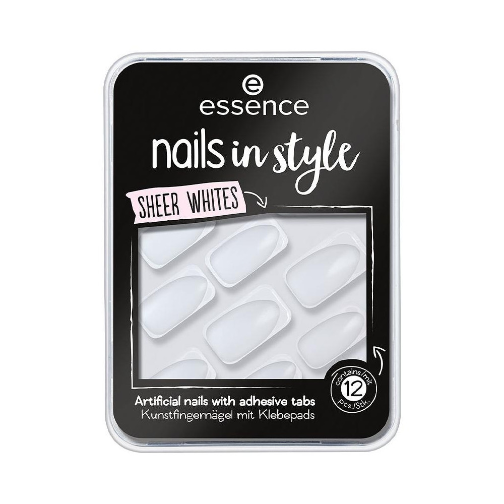 Nails In Style Uñas Artificiales 11-Sheer Whites