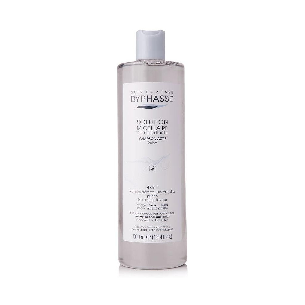 Byphasse Solución Micelar Desmaquillante Con Carbón Activo 500Ml